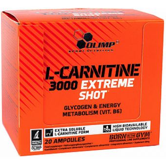 L- Карнитин Olimp L-Carnitine 3000 Extreme Shot (20 ампул по 25мл) - Астана